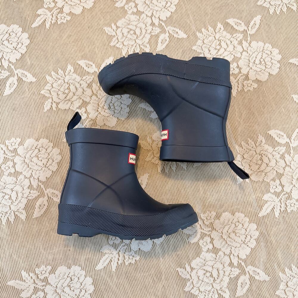 Hunter Original Kids First Classic Rain Boots Navy Size Girls 11/ Boys 10